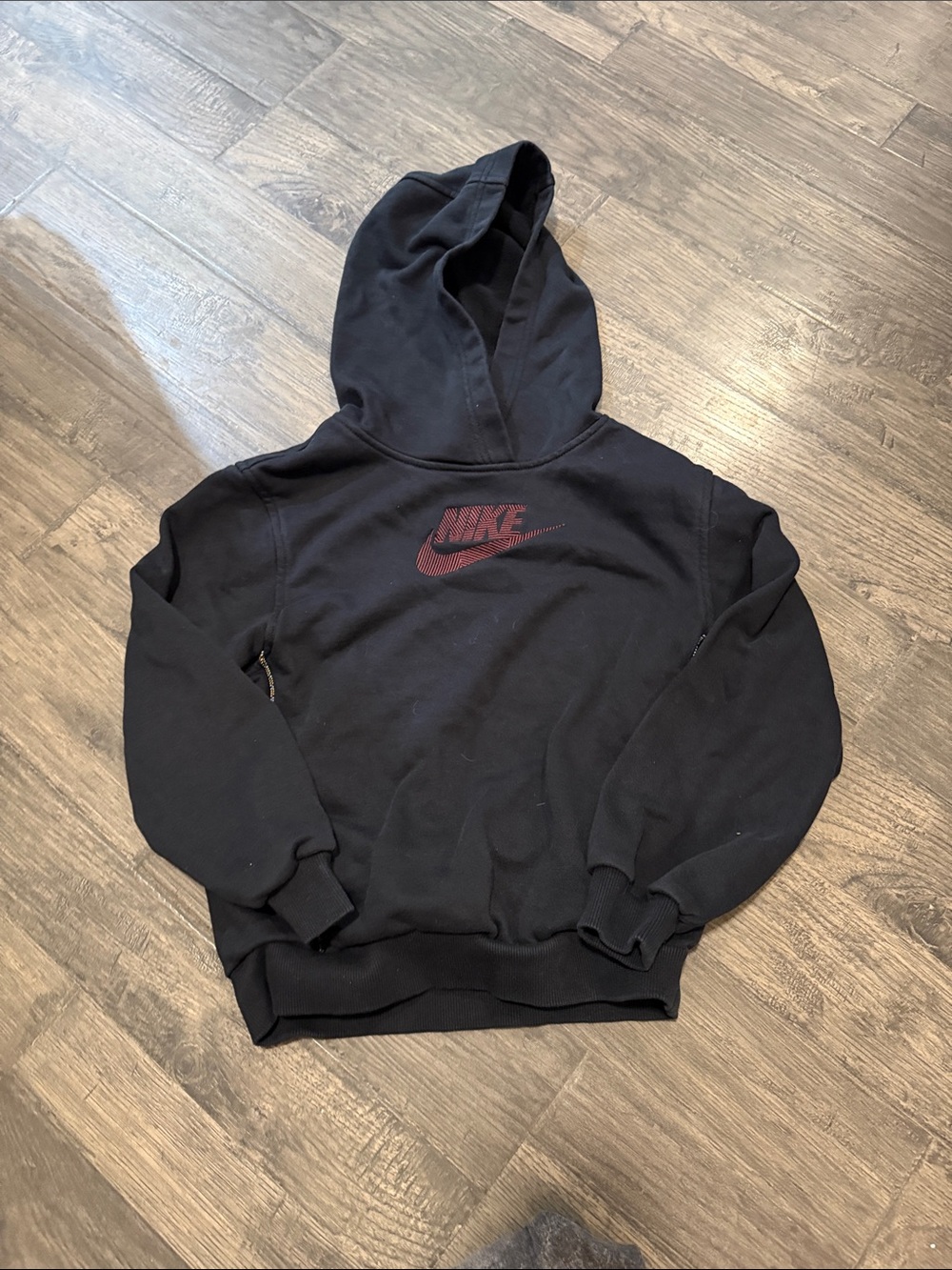 Nike Black Hoodie with Maroon Swoosh